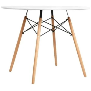 Artiss Dining Table Round White 4 Seater 90CM