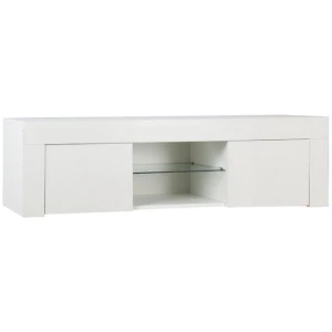 Artiss Entertainment Unit TV Cabinet LED 130cm White Angus