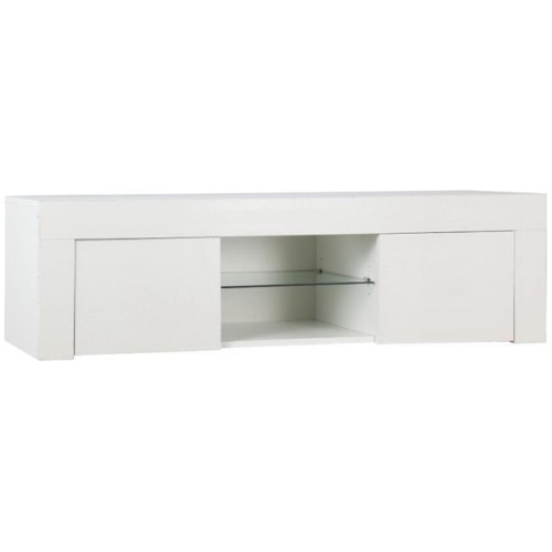 Artiss Entertainment Unit TV Cabinet LED 130cm White Angus