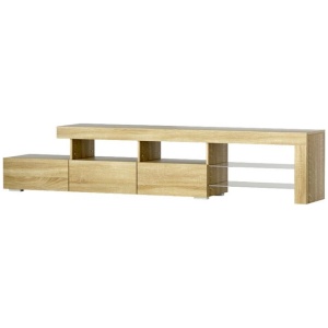 Artiss Entertainment Unit TV Cabinet LED 215cm Pine Caya