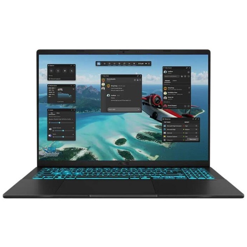Asus Vivobook V16 16" WUXGA 144Hz Laptop, Core 7-240H, 16GB RAM, 1TB SSD, RTX 5050, Windows 11 Pro - Matte Black
