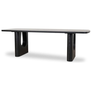 Averra 2.4m Recycled Fir Dining Table - Full Black by Interior Secrets - AfterPay Available