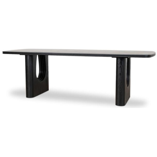 Averra 2.4m Recycled Fir Dining Table - Full Black by Interior Secrets - AfterPay Available