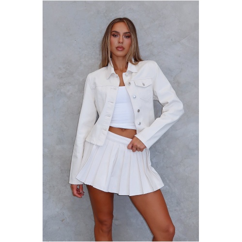 Ayla Denim Jacket Cream