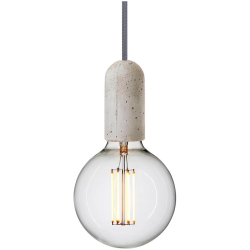 Base Concrete Pendant Lamp - Light Grey by Interior Secrets - AfterPay Available