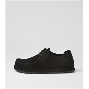 Birkenstock Utti Lace Bk Black Suede Black Shoes Womens Shoes Casual Flat Shoes