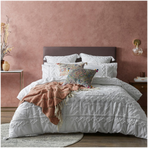 Corina Textured Cotton Queen Quilt Cover