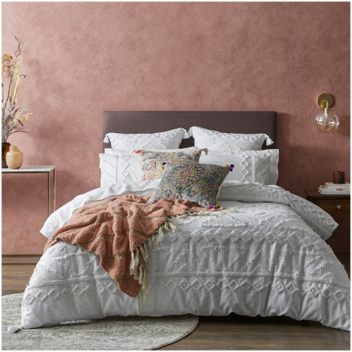 Corina Textured Cotton Queen Quilt Cover
