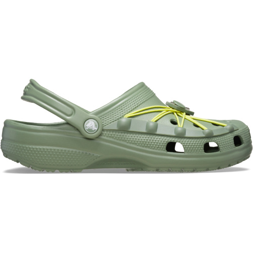 Crocs Classic Bungee Cord Clog; Moss/Multi, W8/M6