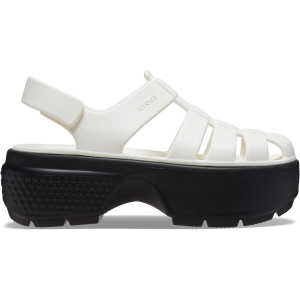 Crocs Stomp Fisherman Sandal; Chalk, W8/M6