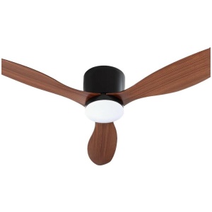 Devanti 52'' Ceiling Fan DC Motor w/Light w/Remote - Dark Wood