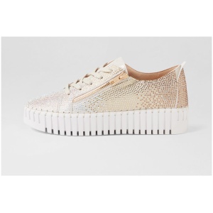 Django & Juliette Beatricey Dj Gold Shimmer Multi Gold Shimmer Sneakers Womens Shoes Casual Casual Sneakers