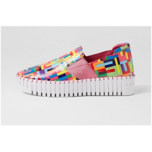 Django & Juliette Becca Dj Pink Stripe Multi Patent Leather Pink Stripe Multi Sneakers Womens Shoes Casual Casual Sneakers