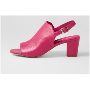 Django & Juliette Caico Djl Fuchsia Leather Fuchsia Sandals Womens Shoes Heeled Sandals