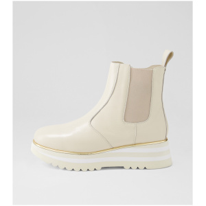 Django & Juliette Eccha Dj Milk Leather Milk Boots Womens Shoes Casual Ankle Boots