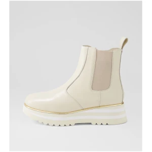 Django & Juliette Eccha Dj Milk Leather Milk Boots Womens Shoes Casual Ankle Boots