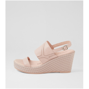 Django & Juliette Efrain Dj Rose Leather Rose Sandals Womens Shoes Casual Heeled Sandals