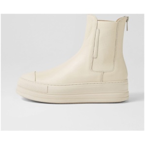 Django & Juliette Gindia Dj Milk Milk Sole Leather Milk Milk Sole Boots Womens Shoes Ankle Boots