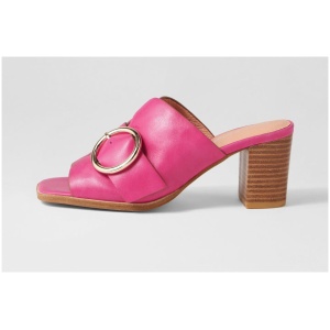 Django & Juliette Handar Dj Fuchsia Tan Leather Fuchsia Tan Sandals Womens Shoes Casual Heeled Sandals