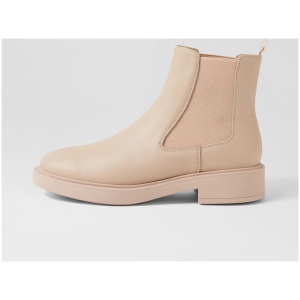 Django & Juliette Iram Dj Nude Leather Nude Boots Womens Shoes Casual Ankle Boots