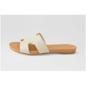 Django & Juliette Jamel Dj Almond Leather Almond Sandals Womens Shoes Casual Sandals Flat Sandals