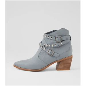 Django & Juliette Jazper Dj Dk Denim Leather Dk Denim Boots Womens Shoes Casual Ankle Boots