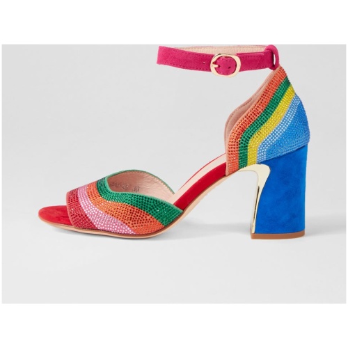 Django & Juliette Kalino Dj Bright Multi Bright Sandals Womens Shoes Dress Heeled Sandals