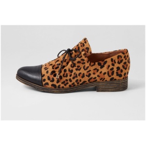 Django & Juliette Kotty Dj Black Tan Leopard Leather Pony Black Tan Leopard Shoes Womens Shoes Casual Flat Shoes