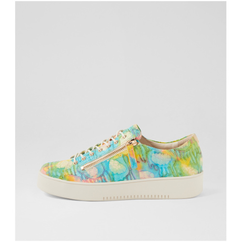 Django & Juliette Lailory Dj Rainbow Patch Leather Rainbow Patch Sneakers Womens Shoes Casual Casual Sneakers