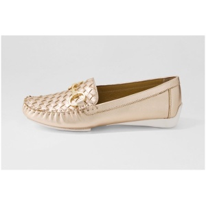 Django & Juliette Lille Dj Pale Rose Gold Leather Pale Rose Gold Shoes Womens Shoes Casual Flat Shoes