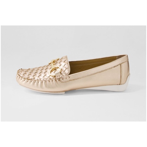Django & Juliette Lille Dj Pale Rose Gold Leather Pale Rose Gold Shoes Womens Shoes Casual Flat Shoes