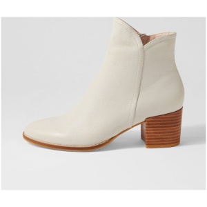 Django & Juliette Mockas Nude Leather Nude Boots Womens Shoes Casual Ankle Boots