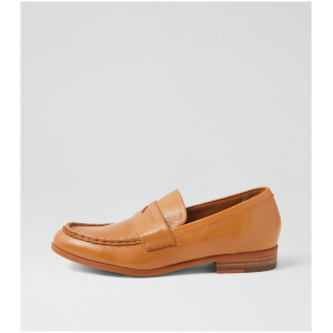 Django & Juliette Quilson Dj Caramel Leather Caramel Shoes Womens Shoes Casual Flat Shoes