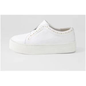 Django & Juliette Synty Dj White White Sole Leather White White Sole Sneakers Womens Shoes Casual Casual Sneakers
