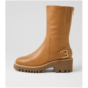 Django & Juliette Wokha Dj Dk Tan Leather Dk Tan Boots Womens Shoes Casual Ankle Boots