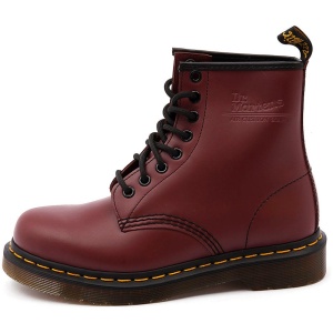 Dr Marten 1460 8 Eye Boot Cherry Leather Cherry Boots Womens Shoes Casual Ankle Boots