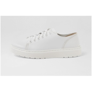 Dr Marten Dante 6 Eye Raw Shoe Dm White Leather White Shoes Womens Shoes Casual Flat Shoes