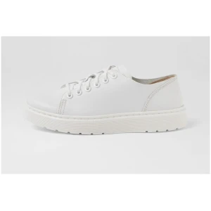 Dr Marten Dante 6 Eye Raw Shoe Dm White Leather White Shoes Womens Shoes Casual Flat Shoes