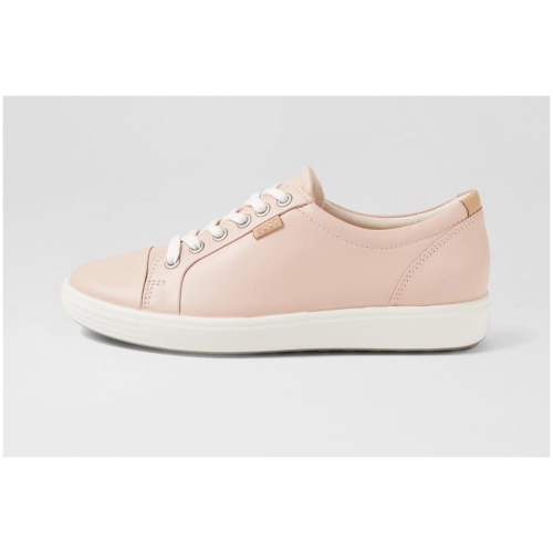 Ecco Soft 7 W Ek Rose Dust Leather Rose Dust Sneakers Womens Shoes Casual Casual Sneakers
