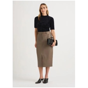 Emmanuel Leather Skirt