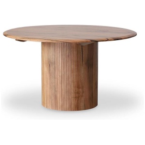 Ex Display - Adsila 1.35m Round Dining Table - Natural by Interior Secrets - AfterPay Available