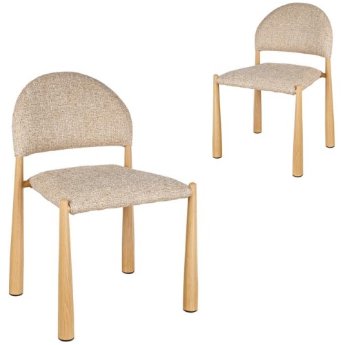 Ex Display - Fabian Dining Chair - Stonish Beige by Interior Secrets - AfterPay Available
