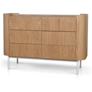 Ex Display - Gemma 1.2m Chest of Drawers - Natural by Interior Secrets - AfterPay Available