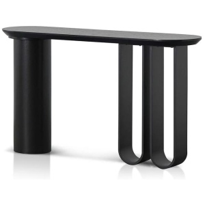 Ex Display - Indiana 1.4m Console Table - Full Black by Interior Secrets - AfterPay Available