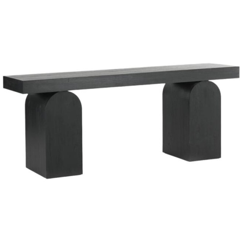Ex Display - Junon 1.9m New Elm Console Table - Full Black by Interior Secrets - AfterPay Available