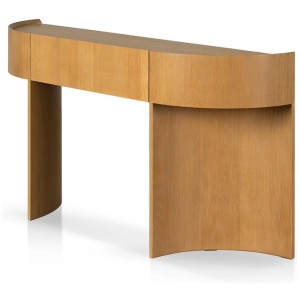 Ex Display - Sohvi 1.5m Console Table - Dusty Oak by Interior Secrets - AfterPay Available