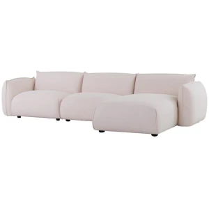 Ferrell 3 Seater Right Chaise Sofa - Beige by Interior Secrets - AfterPay Available