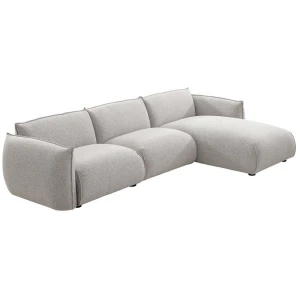 Ferrell 3 Seater Right Chaise Sofa - Clay Grey by Interior Secrets - AfterPay Available