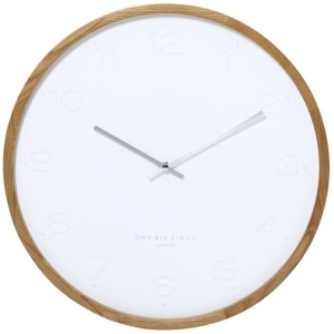 Fiona 50cm Wall Clock - White by Interior Secrets - AfterPay Available