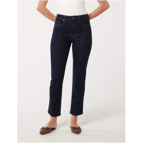 Forever New Women's Addison Taper Jeans in Dark Rinse Wash